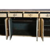 Old metal hospital cabinet