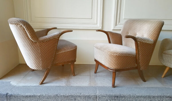 Fauteuils sculptural années 50-60 vintage design pingouin