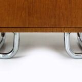 Restored Bauhaus Bedside Tables by Hynek Gottwald, 1930s, Set of 2