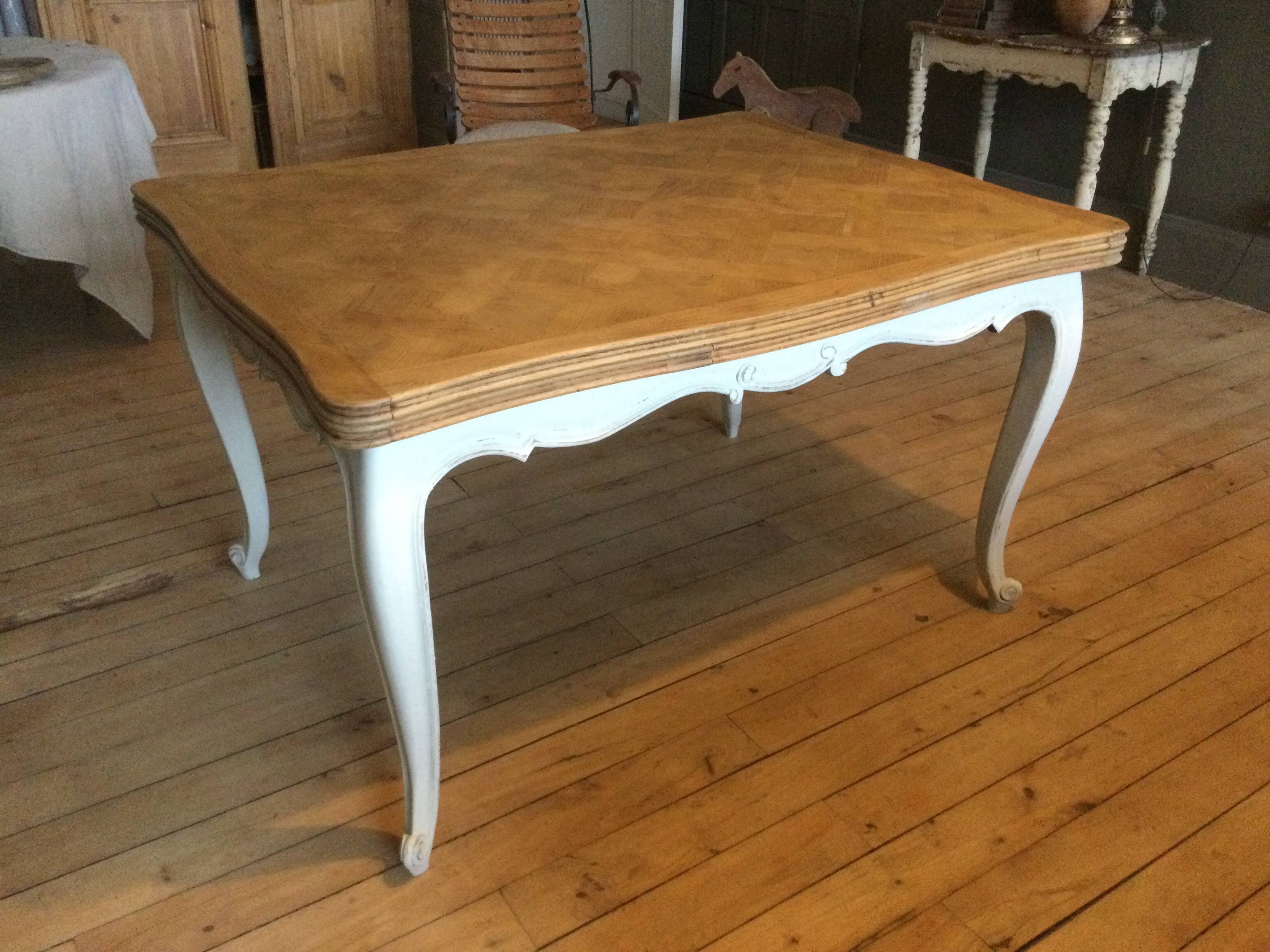 Antique dining table with extensions