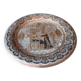 Assiette décorative égyptienne