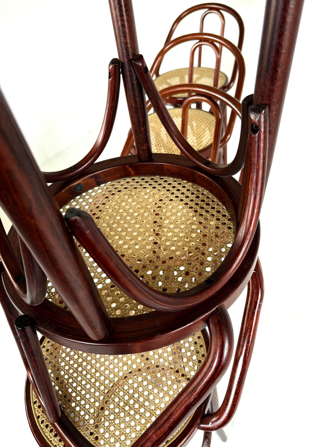 5x vintage rattan barstool, style Thonet ‘60