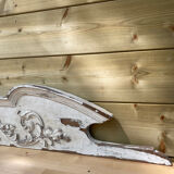 Patinated wooden pediment