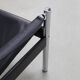 Lounge Chair in Leather and Chrome by Johanson Design Sweden, 1970s