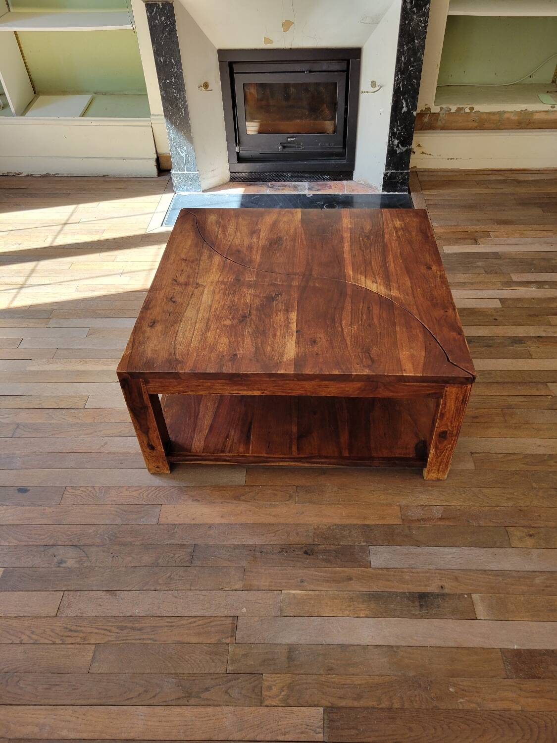 Table basse en 2 parties, vers 1970