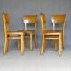 Set of 4 chairs THONET bistrot 1970