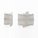 Pair of Modern Italian Murano Glass and Brass glacier Wall Sconces
