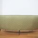 Curved silk sofa by Gigi Radice, 1950