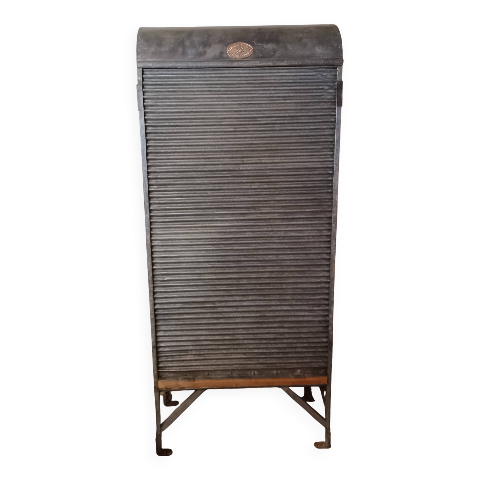 Riveted steel furniture