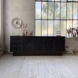Brutalist sideboard attributed to De Coene, 1970s