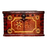 Afghan dowry chest in painted wood