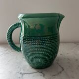 Emerald green pitcher Sarreguemines