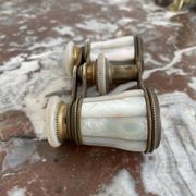Opera binoculars in Mother-of-Pearl and Brass - authentic - Early XXth - France