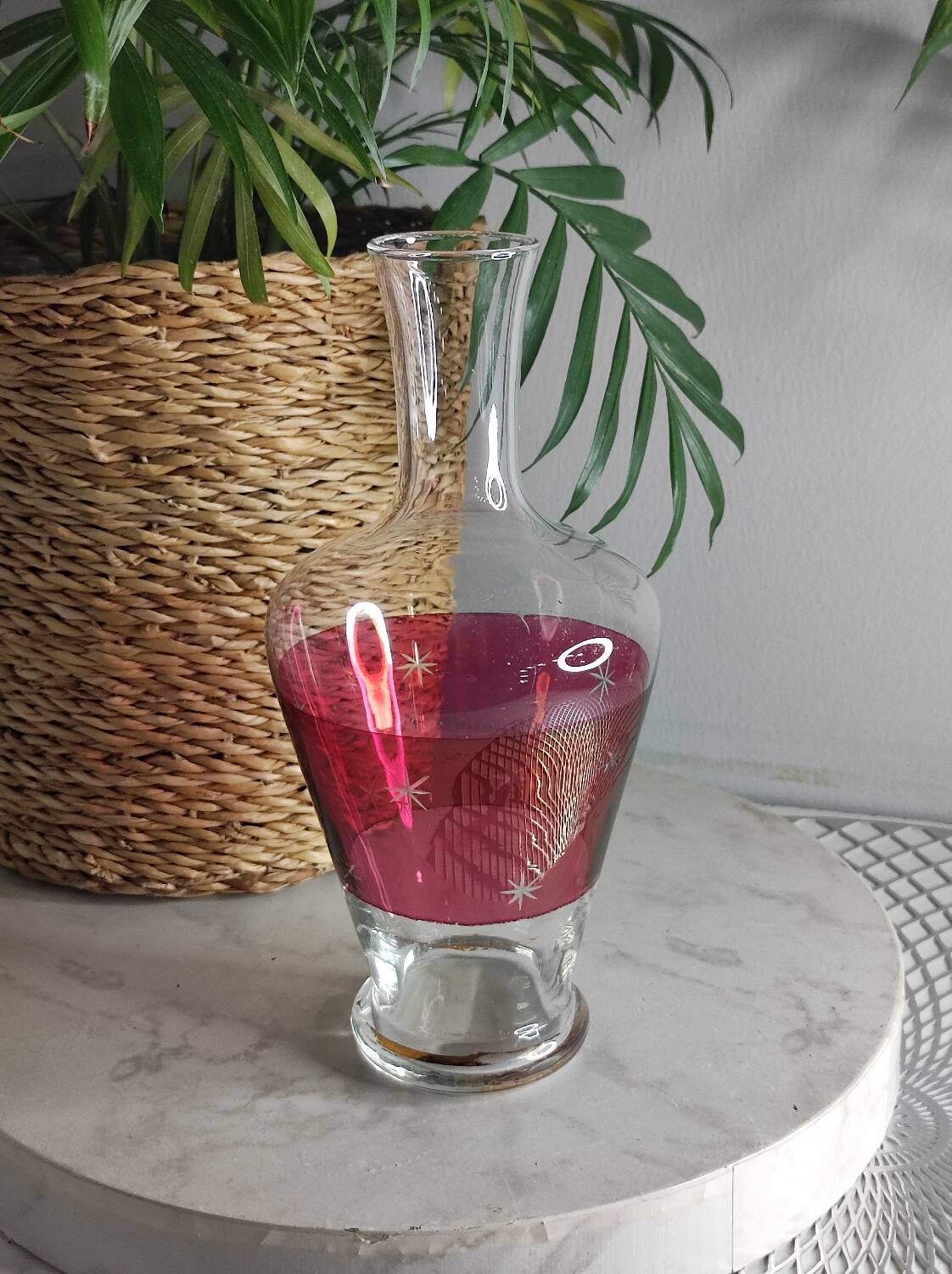 Carafe a liqueur en verre fin