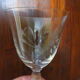 Lot de 8 verres en cristal gravé