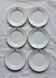 6 assiettes à dessert monogrammées porcelaine de Limoges