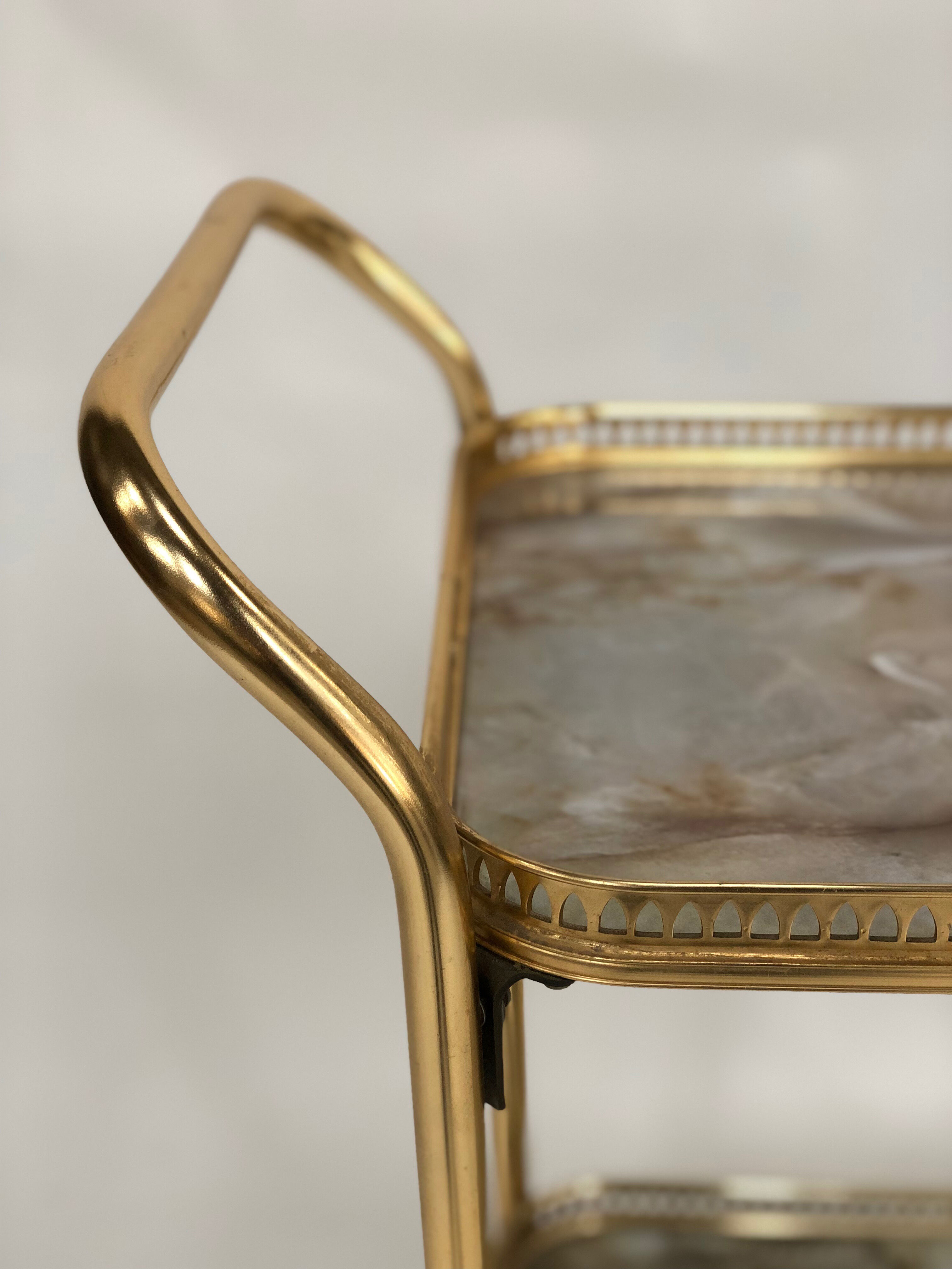 Brass Regency style serving table