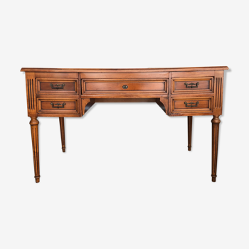 Flat mahogany veneer desk