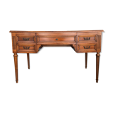 Bureau plat en placage d’acajou