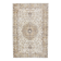 Vintage Turkish rug in beige and brown with floral medallion, 192 × 294 cm