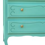 Vintage mint green chest of drawers 1950