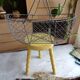 Panier vintage en métal et bois