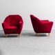 Pair armchairs 50