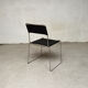 Set of 8 Italian Chairs in leather and steel, 1970