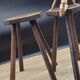 Pair of low solid stools