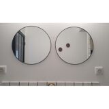 Pair of round mirrors