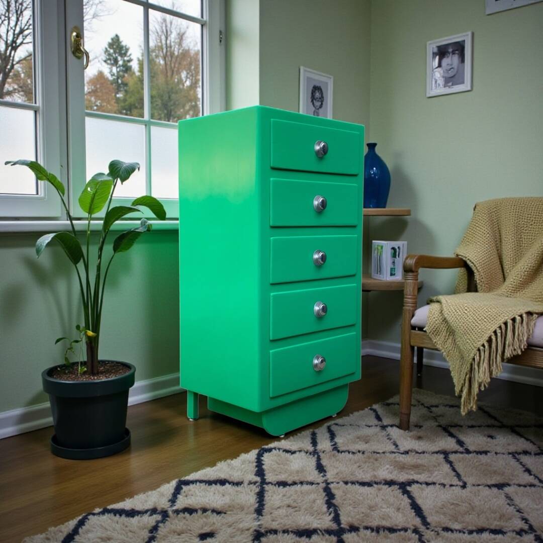Chiffonnier art déco vert