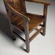 Chaise anglaise en chêne, 1650-1670