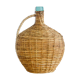 Bouteille Viresa en verre et osier