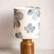 Lampe pot à moutarde en grès, motif feuilles de Maronnier