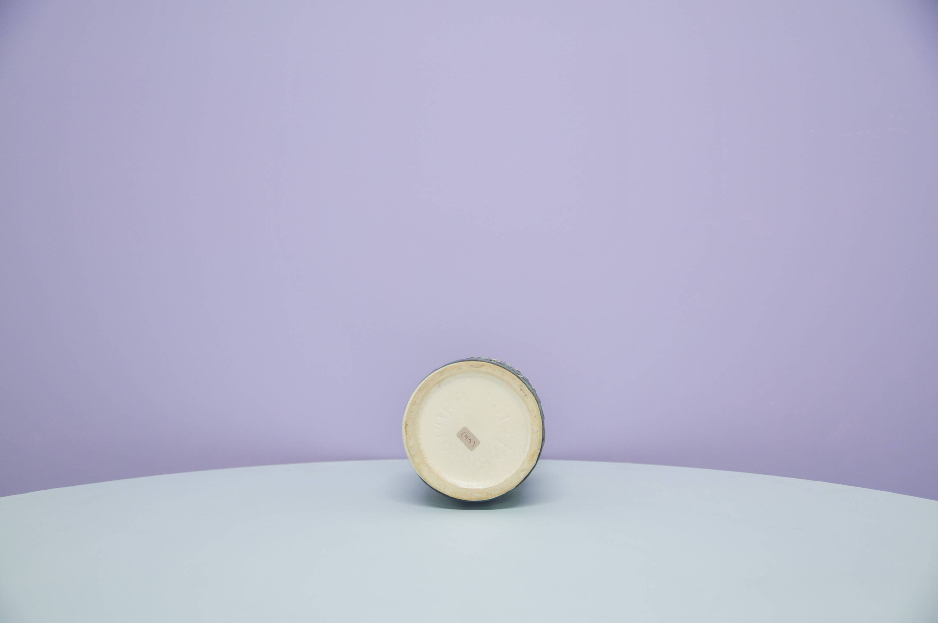 vintage green & beige West Germany vase Spara