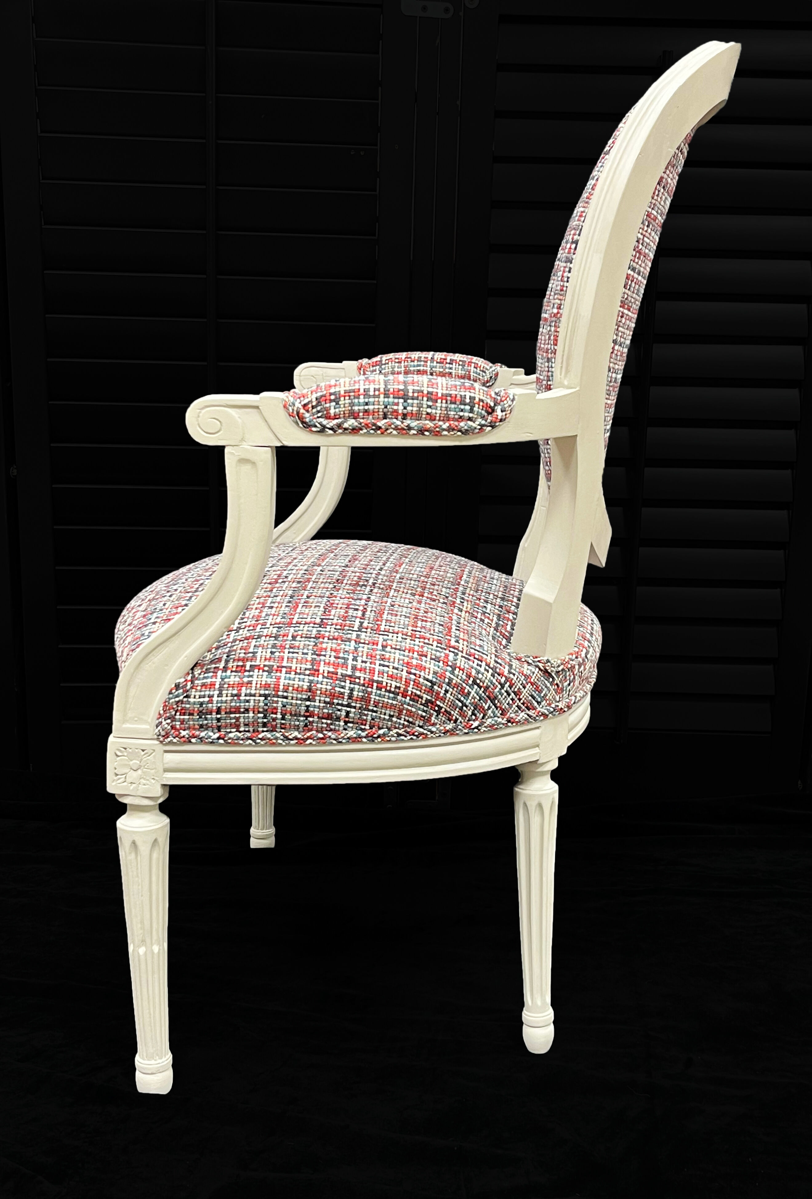 Pair of LOUIS XVI style armchairs completely restored
