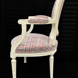 Pair of LOUIS XVI style armchairs completely restored