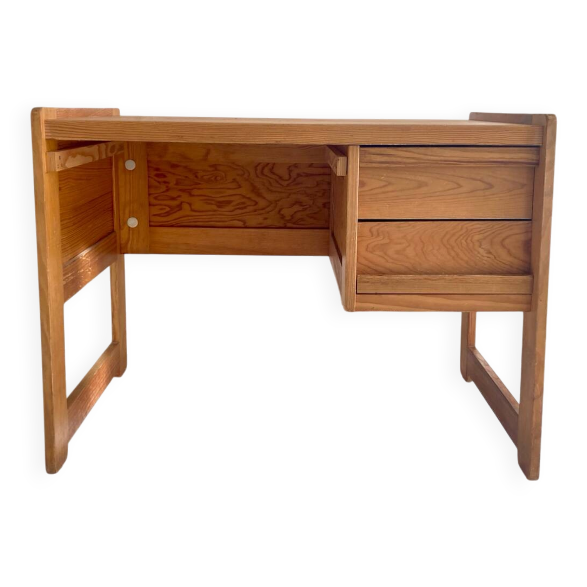 Small wooden desk (fir), 1970