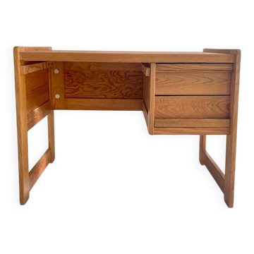Petit bureau en bois (sapin), 1970