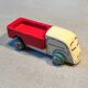 Small wooden flatbed truck, antique toy