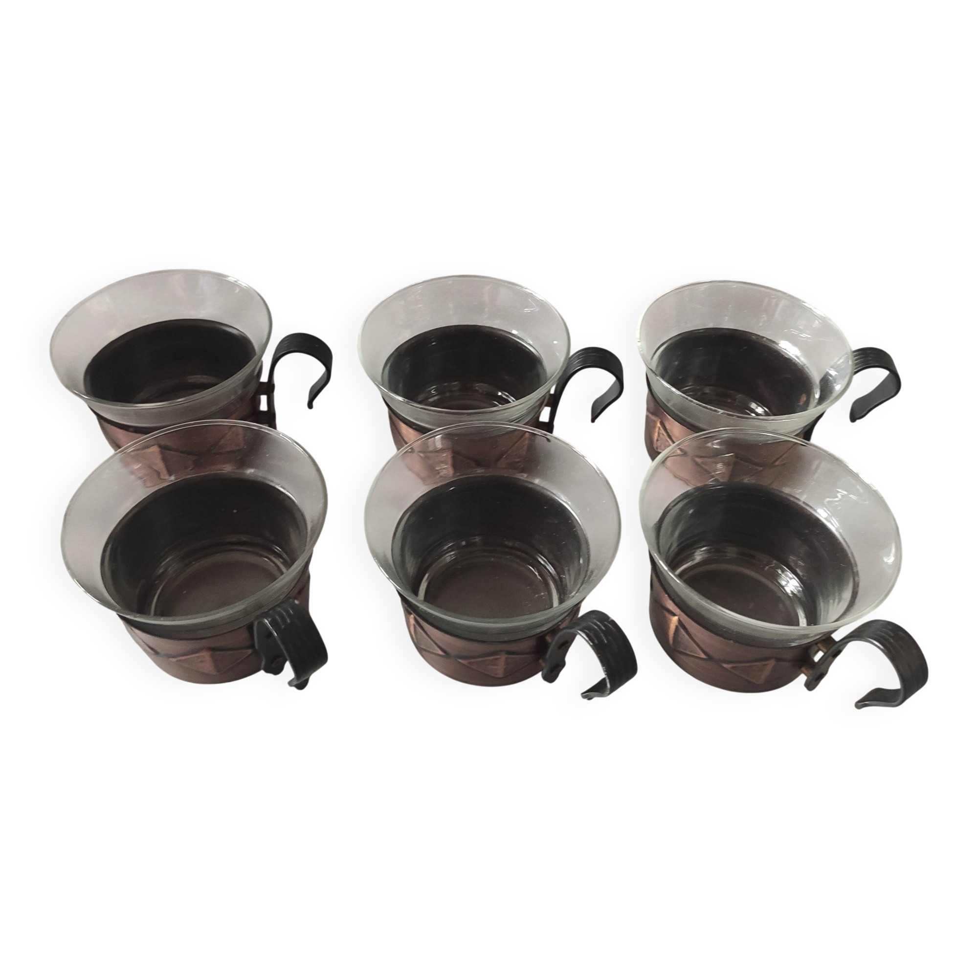 Vintage tea service, Mainz Jenaer Glass
