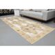 1970s Turkish Hand-Knotted Wool Cotton White Runner Rug 120X314