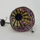 Tiffany pendant lamp in glass paste with floral decoration.