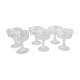 Set of 6 champagne glasses