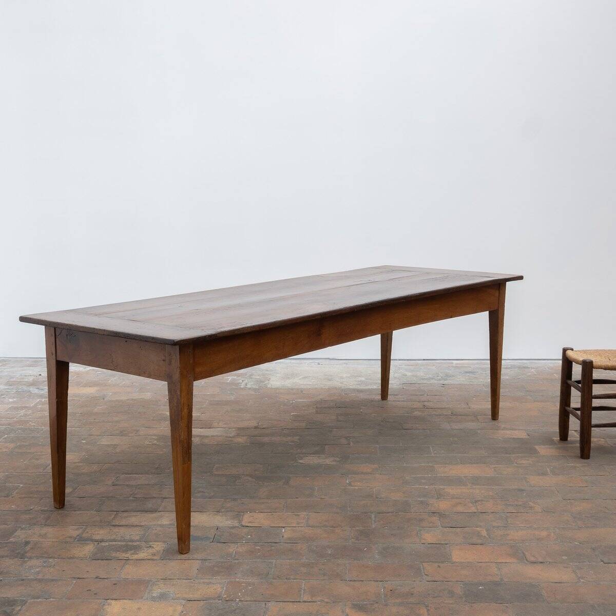 Grande table de ferme en bois, 1880