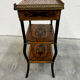Napoleon III side table in marquetry and gilding