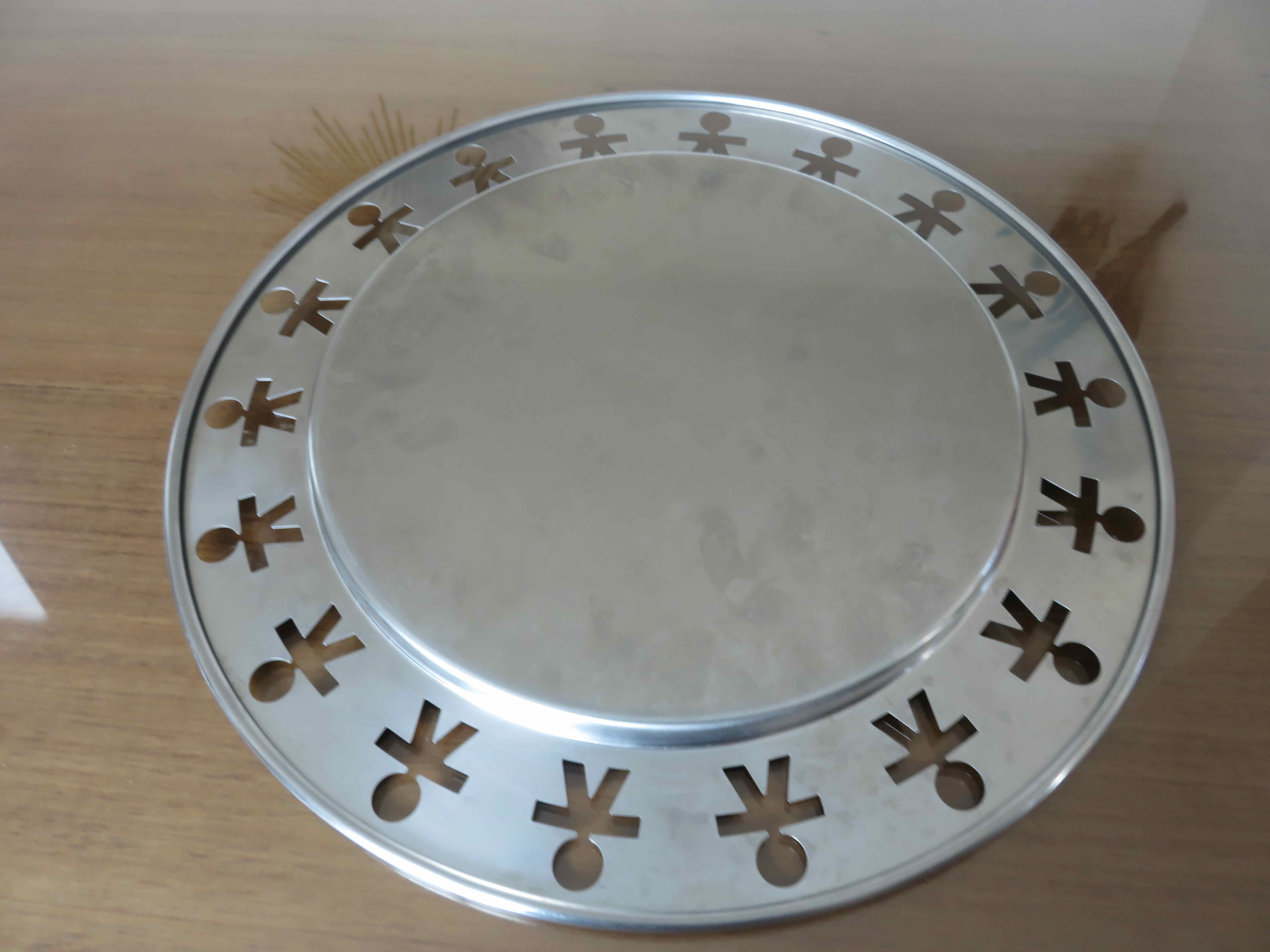 Round tray Girotondo Alessi Italy 1980