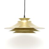 Lampe Space Age "vitrika" en laiton, Danemark années 60
