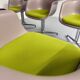 Lot of 6 plastic armchair chairs design Eames VITRA La fonda gray base