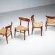 Hans J. Wegner set of four CH23 dining chairs